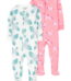 Carter's Child of Mine Toddler Pajama, 2-Pack, One-Piece, Sizes 12M-5T