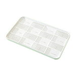 CASAFUN Large Rectangular Self Draining Soap Dishes, Bar Soap Holder, Soap Tray Soap Saver Bar Dish for Soap Sponge Dryer Bathroom Toilet Shower Kitchen Restaurant Counter