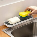 CASAFUN Large Rectangular Self Draining Soap Dishes, Plastic Bar Soap Holder, Soap Tray Soap Saver Bar Dish for Soap Sponge Dryer Bathroom Toilet Shower Kitchen Restaurant Counter