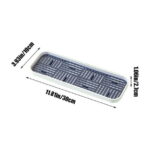 CASAFUN Large Rectangular Self Draining Soap Dishes, Plastic Bar Soap Holder, Soap Tray Soap Saver Bar Dish for Soap Sponge Dryer Bathroom Toilet Shower Kitchen Restaurant Counter
