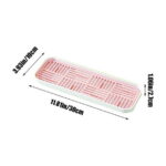 CASAFUN Large Rectangular Self Draining Soap Dishes, Plastic Bar Soap Holder, Soap Tray Soap Saver Bar Dish for Soap Sponge Dryer Bathroom Toilet Shower Kitchen Restaurant Counter
