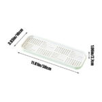 CASAFUN Large Rectangular Self Draining Soap Dishes, Plastic Bar Soap Holder, Soap Tray Soap Saver Bar Dish for Soap Sponge Dryer Bathroom Toilet Shower Kitchen Restaurant Counter