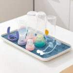 CASAFUN Large Rectangular Self Draining Soap Dishes, Plastic Bar Soap Holder, Soap Tray Soap Saver Bar Dish for Soap Sponge Dryer Bathroom Toilet Shower Kitchen Restaurant Counter
