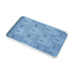CASAFUN Large Rectangular Self Draining Soap Dishes, Plastic Bar Soap Holder, Soap Tray Soap Saver Bar Dish for Soap Sponge Dryer Bathroom Toilet Shower Kitchen Restaurant Counter