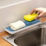 CASAFUN Large Rectangular Self Draining Soap Dishes, Plastic Bar Soap Holder, Soap Tray Soap Saver Bar Dish for Soap Sponge Dryer Bathroom Toilet Shower Kitchen Restaurant Counter