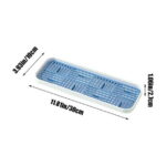 CASAFUN Large Rectangular Self Draining Soap Dishes, Plastic Bar Soap Holder, Soap Tray Soap Saver Bar Dish for Soap Sponge Dryer Bathroom Toilet Shower Kitchen Restaurant Counter