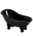 Ceramic Black Clawfoot Bathtub Bar Soap Dish for Bathroom Shower Decorative Soap Dish Sponge Holder Shower Bar Soap Tray Container for Bathroom, Kitchen Sink