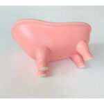 Ceramic Pink Clawfoot Bathtub Bar Soap Dish for Bathroom Shower Decorative Soap Dish Sponge Holder Shower Bar Soap Tray Container for Bathroom, Kitchen Sink