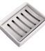 Ceramic Soap Dish Stainless Steel Soap Holder for Bathroom and Shower Double Layer Draining Soap Box by Lofekea