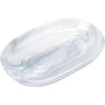 Ceramics Soap Dish for Shower Soap Holder Non-Slip Soap Saver Case Box Container Soap Bar Saver Tray Sea Green Marble Textures Oval Soap Tray for Sponge Bathroom Kitchen Sink...