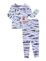 Character Toddler Halloween Glow in the Dark Pajama Set, 2-Piece, Sizes 12M-5T