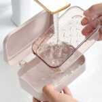 Clearance Items!TAKTUK Soap Holder,Soap Bar Container Holder Case Travel Dish Storage Drainers Box Cover Dishes Plastic,Soap Dish,Bathroom Accessories