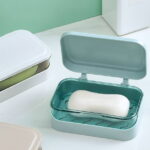 Clearance Items!TAKTUK Soap Holder,Soap Bar Container Holder Case Travel Dish Storage Drainers Box Cover Dishes Plastic,Soap Dish,Bathroom Accessories