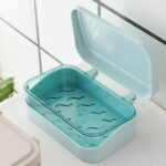 Clearance Items!TAKTUK Soap Holder,Soap Bar Container Holder Case Travel Dish Storage Drainers Box Cover Dishes Plastic,Soap Dish,Bathroom Accessories