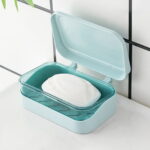 Clearance Items!TAKTUK Soap Holder,Soap Bar Container Holder Case Travel Dish Storage Drainers Box Cover Dishes Plastic,Soap Dish,Bathroom Accessories