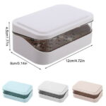 Clearance Items!TAKTUK Soap Holder,Soap Bar Container Holder Case Travel Dish Storage Drainers Box Cover Dishes Plastic,Soap Dish,Bathroom Accessories