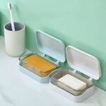 Clearance Items!TAKTUK Soap Holder,Soap Bar Container Holder Case Travel Dish Storage Drainers Box Cover Dishes Plastic,Soap Dish,Bathroom Accessories