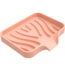 COFEST Home Decoration,Silicone Bathroom Soap Dishes with Drain Spout-Bathroom and Kitchen Sink Organizer,Sponge Holder,Dish Soap Tray,Perfect for Dispenser,Pink,