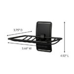 Command Bath Soap Dish, Matte Black, Bathroom Organization, Rust Resistant