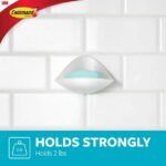 Command Soap Dish, Frosted, 1 Dish, 2 Mounting Bases, 2 Medium Strips/Pack