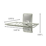 Command Soap Dish, Satin Nickel, Bathroom Organizer, 1 Soap Dish and 2 Command Strips
