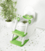 COOSEYA 2 in 1 Potty Training Toilet with Step Stool for Toddlers,Baby Seat with Splash Guard and Anti-Slip Pad (Frog/Green)