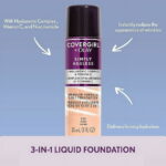 COVERGIRL + OLAY Simply Ageless 3-in-1 Liquid Foundation, 240 Natural Beige, 1 fl oz