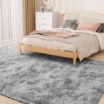 CozyDesg 5ft x 8ft Area Rugs, Soft Fluffy Area Rugs Floor Mat Floor Rugs for Living Room Bedroom Modern Decor Carpet, Light Gray