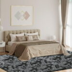 CozyDesg 5ft x 8ft Area Rugs, Soft Fluffy Area Rugs Floor Mat Floor Rugs for Living Room Bedroom Modern Decor Carpet, Dark Gray