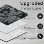 CozyDesg 5ft x 8ft Area Rugs, Soft Fluffy Area Rugs Floor Mat Floor Rugs for Living Room Bedroom Modern Decor Carpet, Dark Gray