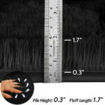 CozyDesg 8ft x 10ft Area Rugs, Soft Fluffy Area Rugs Floor Mat Floor Rugs for Living Room Bedroom Modern Decor Carpet, Black