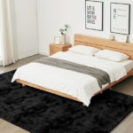 CozyDesg 8ft x 10ft Area Rugs, Soft Fluffy Area Rugs Floor Mat Floor Rugs for Living Room Bedroom Modern Decor Carpet, Blak Gray