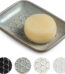 CozyNestFinds Soap Dish for Shower, Bar Soap Holder, Ceramic Soap Dishes for Bar Soap, Sponge Holder Soap Saver Soap Tray for Bathroom Kitchen Sink, 5.5 Inch, Gray
