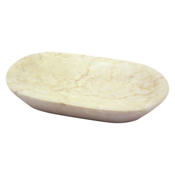 Creative Home Curvy Collection Genuine Natural Champagne Marble Soap Dish