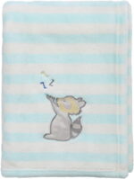 CREVENT 30''X40'' Cute Cozy Fluffy Warm Baby Blanket for Girls Boys Infants Toddlers' Bedding Crib Cot Stroller, Baby Shower Birthday Newborn's Gift - Racoon