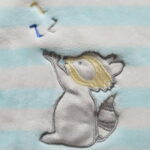 CREVENT 30''X40'' Cute Cozy Fluffy Warm Baby Blanket for Girls Boys Infants Toddlers' Bedding Crib Cot Stroller, Baby Shower Birthday Newborn's Gift - Racoon