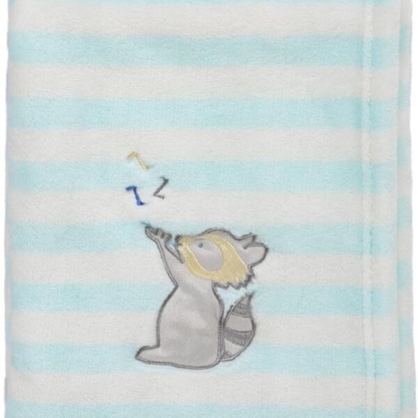 CREVENT 30''X40'' Cute Cozy Fluffy Warm Baby Blanket for Girls Boys Infants Toddlers' Bedding Crib Cot Stroller, Baby Shower Birthday Newborn's Gift - Racoon
