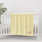 CREVENT 30''X40'' Cute Warm Baby Blanket for Girls Infants Toddlers' Bedding Crib Cot Stroller, Baby Shower Birthday Newborn's Gift, 75X100cm, Yellow Elephant