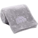 CREVENT 30''X40'' Light Cozy Plush Fluffy Warm Fleece Receiving Baby Blanket for Infant Toddler Crib Cot Stroller, Baby Birthday Ivory Fox