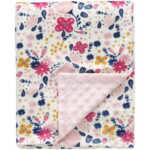 CREVENT 30''X40'' Organic Muslin Cotton Baby Blanket for Newborns, Soft Mink Backing, Essential for Baby Shower Birthday Gift - Bear 75X100cm