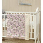 CREVENT Baby Girls Blanket for Crib Stroller Cot Cradle Car, Supper Soft and Pretty - Lavender Grapes 30x40 Inches