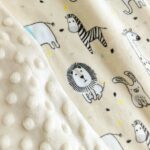 CREVENT Cozy Soft and Warm Mink Baby Blanket, Gift Packing with Ribbon for Newborn Infant Toddler's Crib Cot Stroller, for All Season Use (30"X40" Zoo)