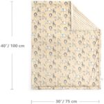 CREVENT Cozy Soft and Warm Mink Baby Blanket, Gift Packing with Ribbon for Newborn Infant Toddler's Crib Cot Stroller, for All Season Use (30"X40" Zoo)