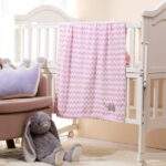 CREVENT Cute Plush Baby Blanket for Infant Girls, Giftable Suitable, 30"X40", Pink Elephant