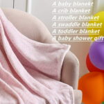 CREVENT Cute Plush Cozy and Warm Fleece Baby Blanket for Girls Infant Toddler Crib Cot Stroller, 30''X40'', Pink Cat