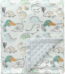 CREVENT Fuzzy Baby Nursery Blanket for Boys Soft Plush Receiving Gift for Newborns, All Season Use - Dinosaur 30x40 Inches