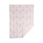 CREVENT Minky Baby Blanket for Girls - Soft Plush Receiving Blanket for Newborns bed - 30x40 Inches(Unicorn)