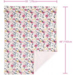 CREVENT Soft Plush Minky Baby Blanket for Girls, for Newborns, Toddlers Bedding Napping - Sweet Dream 30x40 Inches