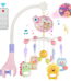 Crib Mobile with Music and Lights, XUEYU Baby Mobiles for Cribs with Remote Control for Bassinets Toys Hanging Girls Boys,Portable Animal Hanger Play