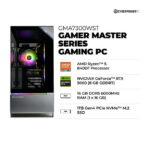 CyberPowerPC Gamer Master Gaming Desktop, AMD Ryzen 5 8400F, NVIDIA GeForce RTX 5060 8GB, 16GB DDR5, 1TB SSD, Black, GMA7300WST